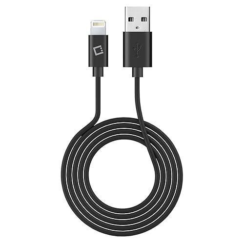 Cellet Apple Certified Lightning Cable Compatible for Apple iPhone Xs/Xs Max/Xr/X/SE/8/7/6/5 iPad/Pro/Air/Mini, iPod, Touch - 1 Meter (3.3 feet) Black