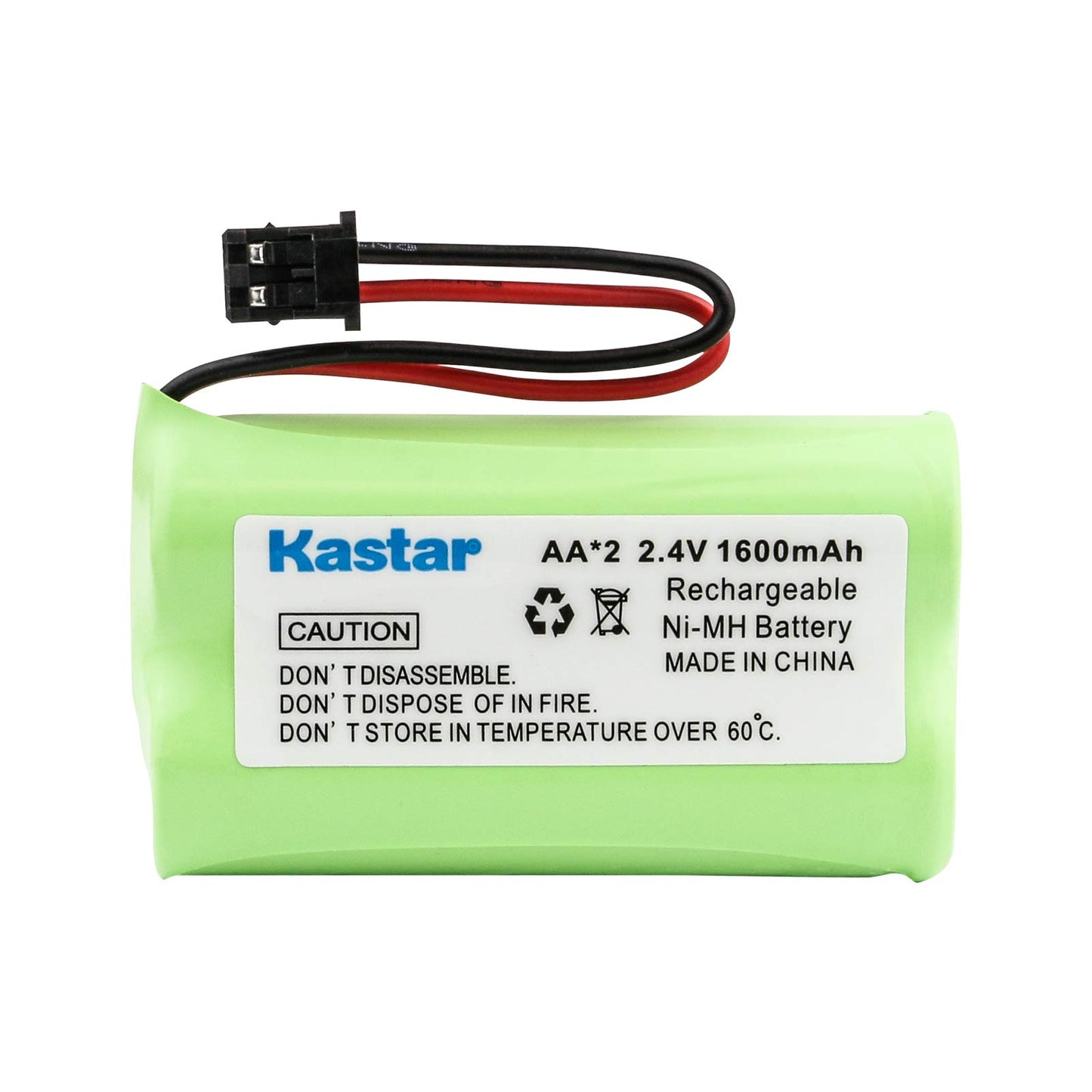 Kastar 10-Pack AAX2 2.4V 1600mAh MSM Plug Ni-MH Rechargeable Battery Replacement for Uniden BT1007 BT-904 BBTY0700001 CEZAi2998 DCX150 DECT1500 D1484