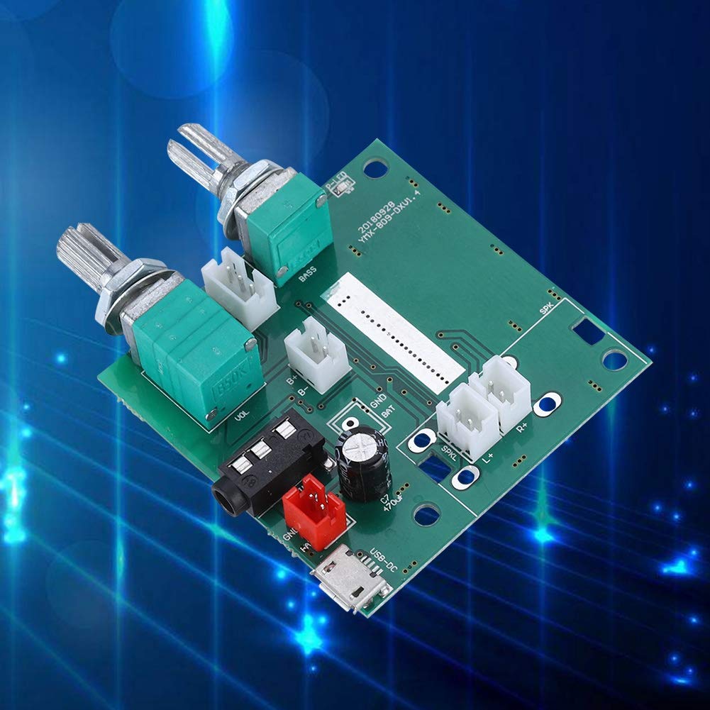 Bluetooth Amplifier Board 20W DC 5V 2.1 Channel Stereo Bluetooth 5.0 Digital Audio AMP Module, for MP3, MP4, Computer, PC, Mobile Phone, etc