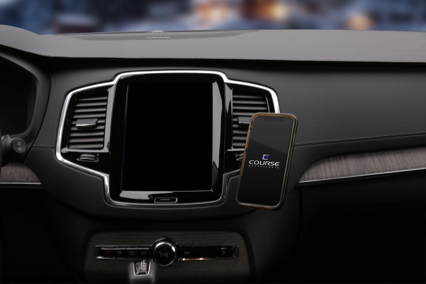 Course Motorsports DirectFit Phone Mount: Volvo XC90 (2015-Present) Magsafe Compatible Head - Non Charging Right