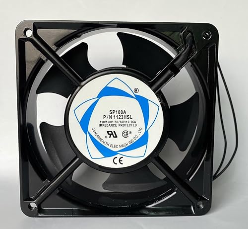 New SP100A AC AXIAL Fan from ?CA, Ontario Warehouse Distribution? SP100A P/N 1123HSL 110/120V 0.26A 12CM 12038 2-Wire Cooling Fan