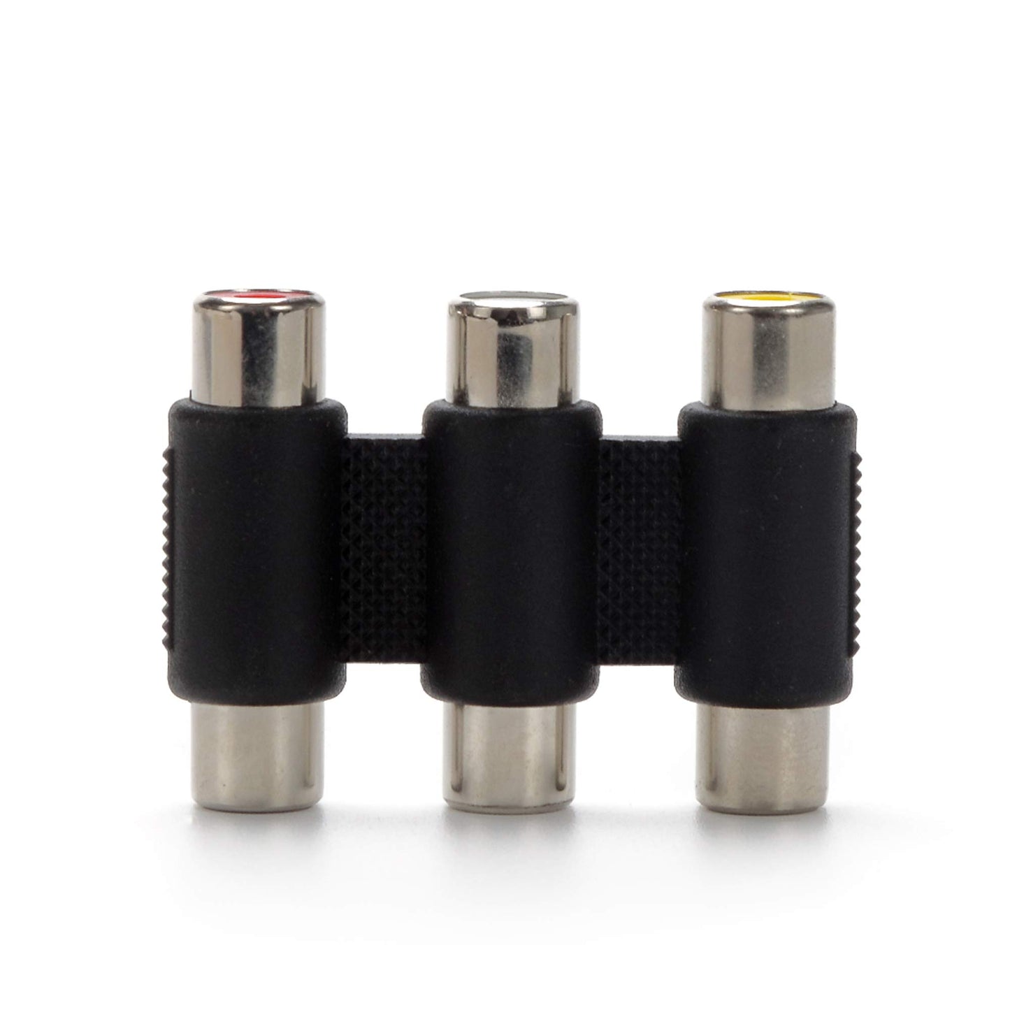 TLS.eagle RCA Connector Audio Video 3-RCA Female to Female Coupler Adapter Pack of 2