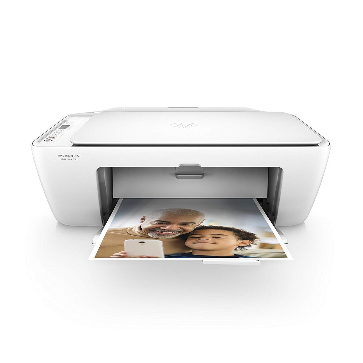 HP V1N04A#B1H DeskJet 2655 All-in-One Compact Printer, Instant Ink ready - White (V1N04A)
