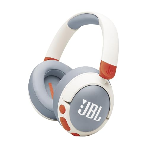 JBL Junior 470NC - Wireless Over-Ear Noise Cancelling Kids Headphones with JBL Safe Sound (<85dB), Fit for Kids, Parental Control with Customizable