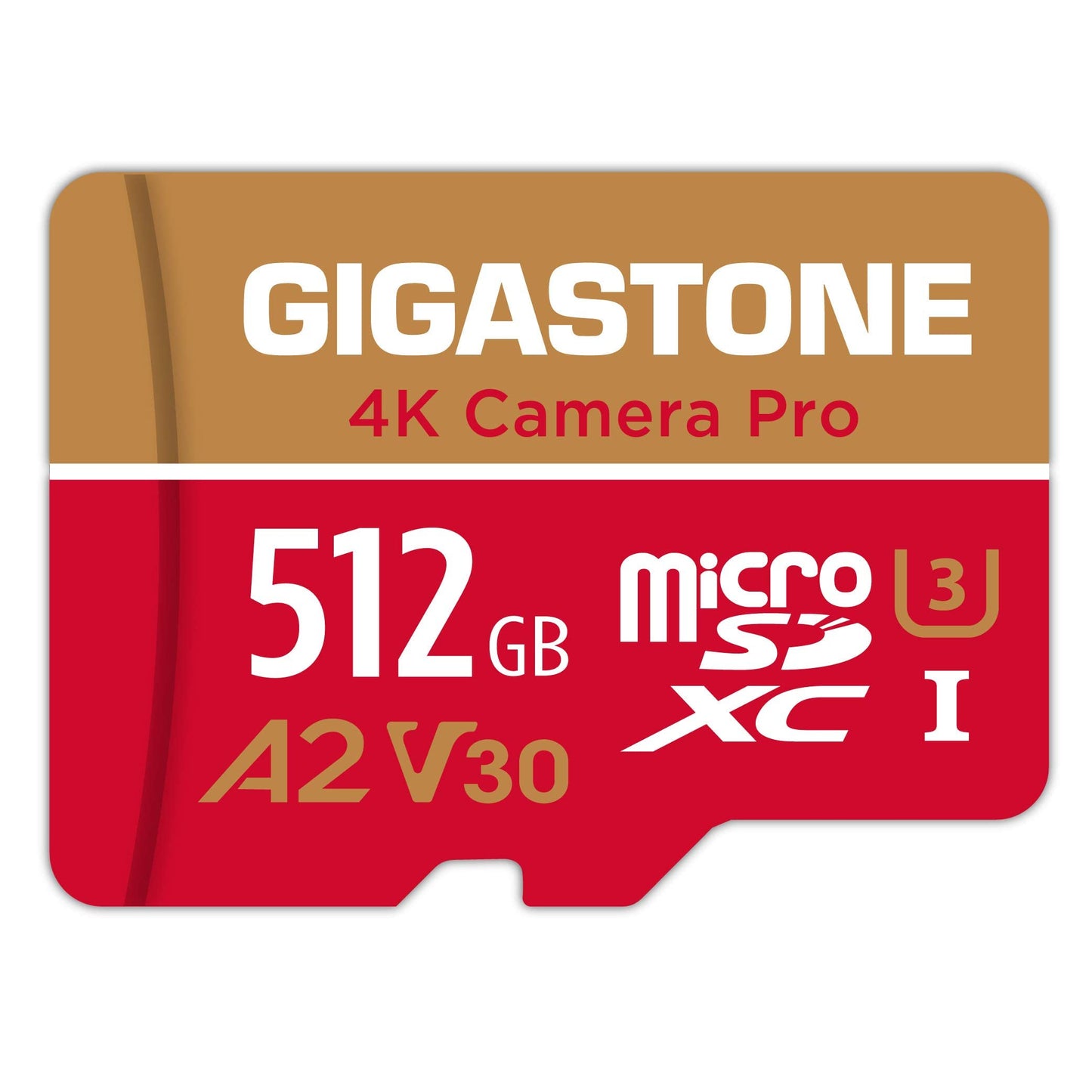?5-Years Data Recovery? GIGASTONE 512GB Micro SD Card, 4K Camera Pro, A2 V30 for Smartphone, Gopro, Action Cams, 4K UHD Video Recording, R/W up