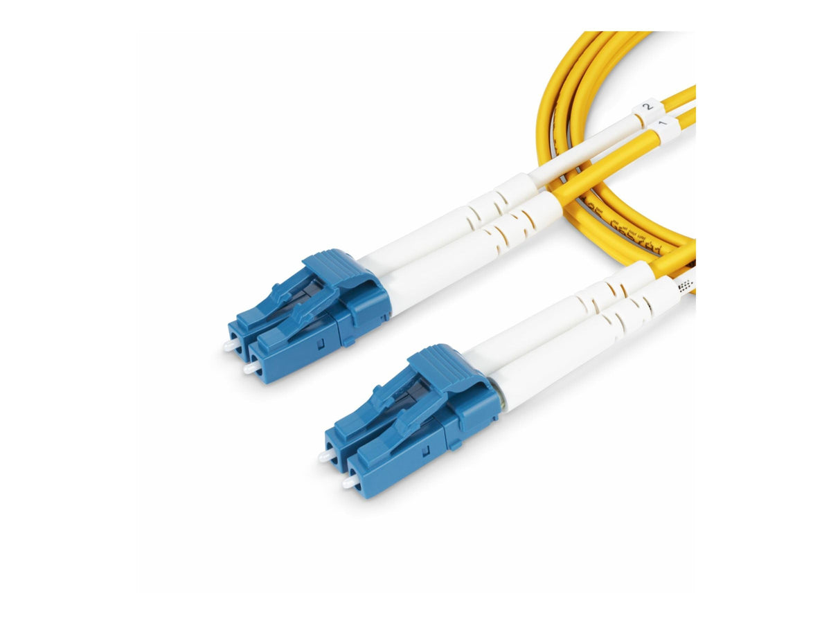 StarTech 6.6ft/2m OS2 Fiber Cable, LC to LC, 9/125 Duplex, LSZH