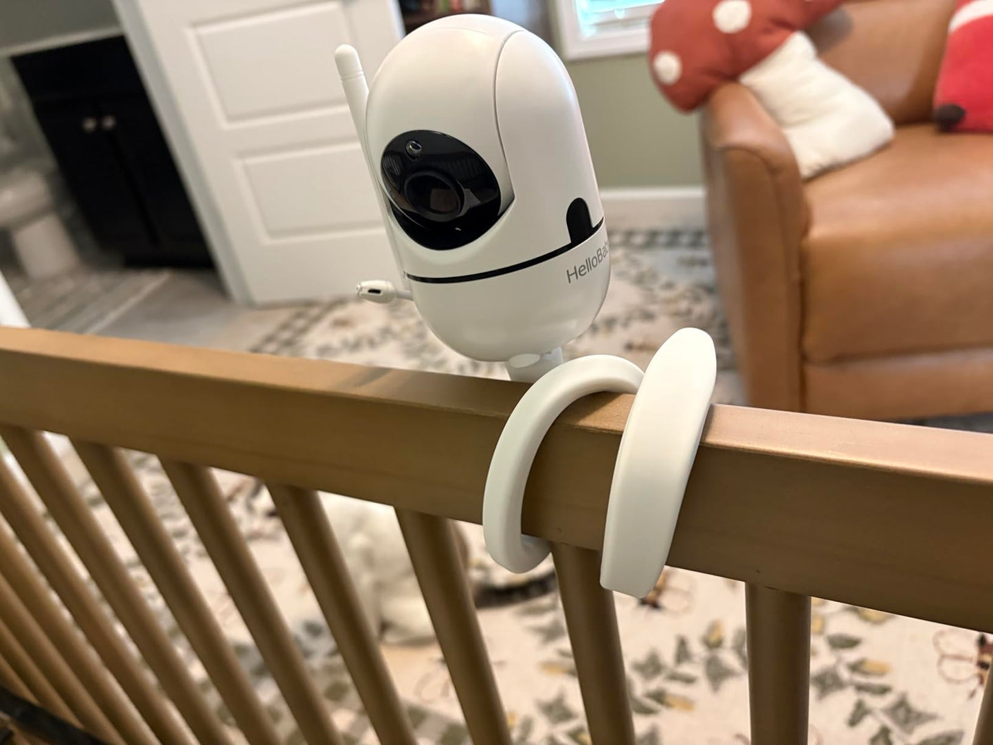 Flexible Baby Monitor Mount Bracket for Hello Baby HB6550/Pro/Plus/HB65/HB66/HB6339/HB248 and ANMEATE SM935E, 17.15 Inch Twist Stand Suitable for Crib