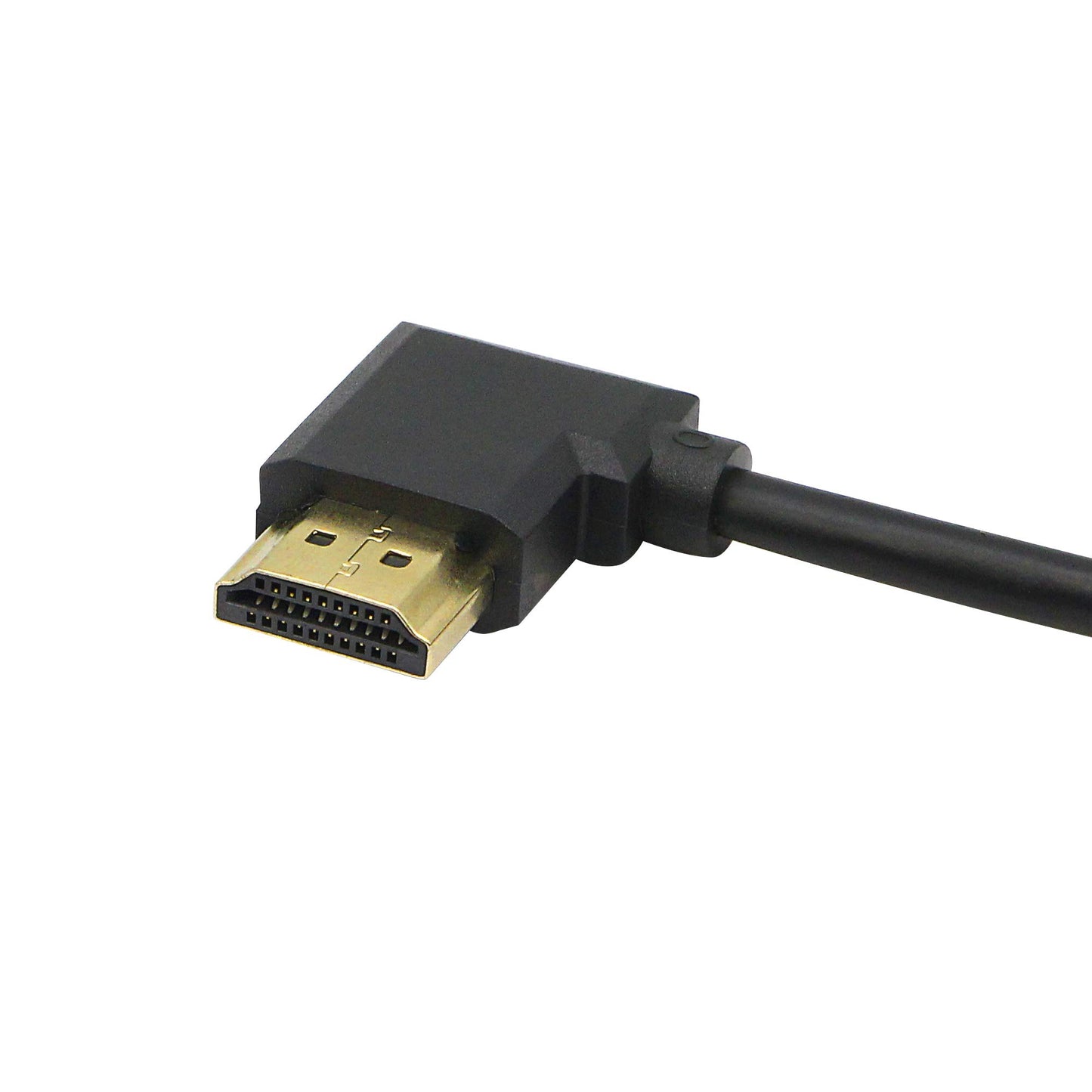 SinLoon 90 Angle HDMI Cable Gold Plated High Speed Right & Left Degree HDMI Male to Male Adapter Cable Supports Ethernet, 3D and Audio Return(HDMI R