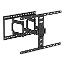 Mount-It! ADA Compliant Ultra Slim Full Motion TV Wall Mount, 1.1" Thin Low Profile Articulating Bracket for 43-90 Inch TVs, Heavy-Duty Swivel, Tilt