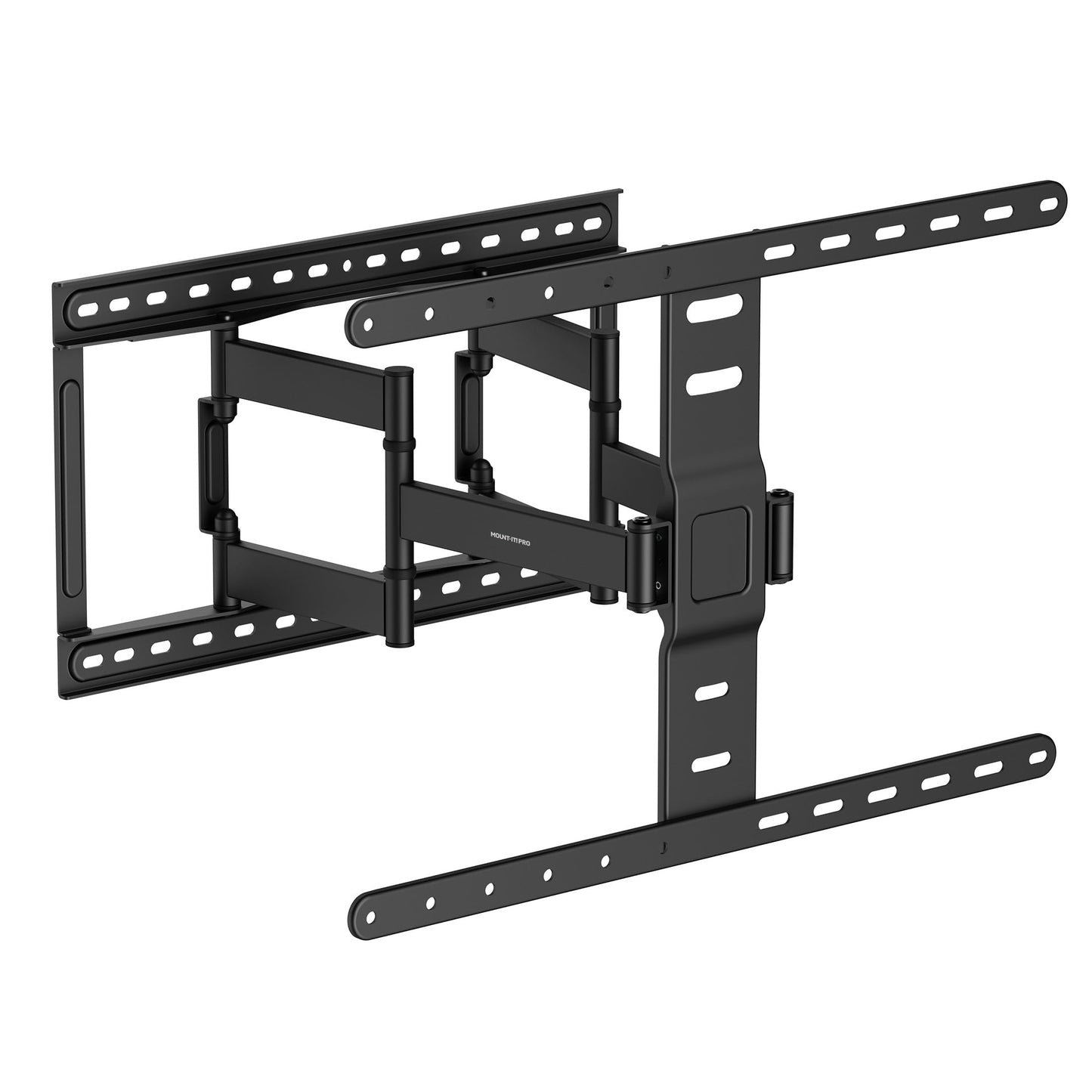 Mount-It! ADA Compliant Ultra Slim Full Motion TV Wall Mount, 1.1" Thin Low Profile Articulating Bracket for 43-90 Inch TVs, Heavy-Duty Swivel, Tilt
