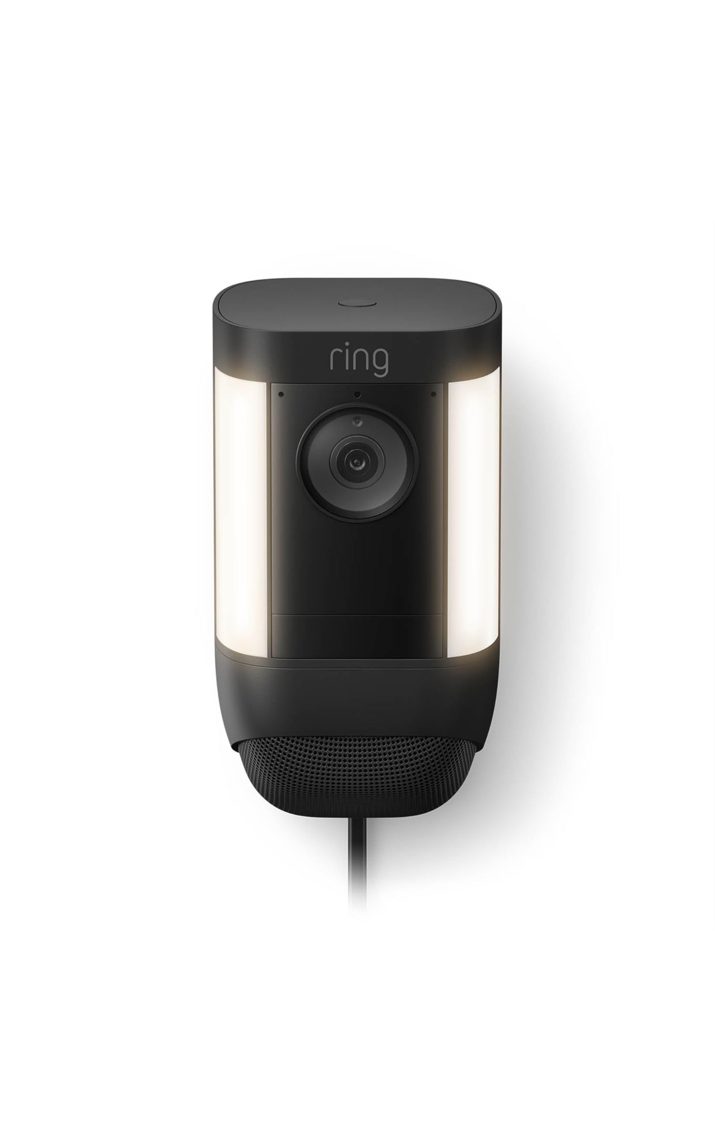 Ring Spotlight Cam Pro, Plug-In, Home or business security, Retinal 2K Video, Color Night Vision and Two-Way Talk with Audio+, Black
