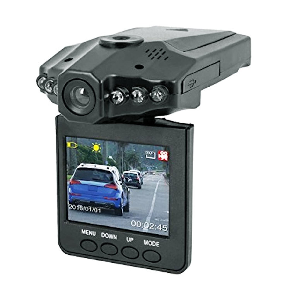 Car Cam Buddy - 2.5 inch HD Camera Recorder Car Dash Cam with Endless Loop Recording