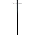 Westinghouse Lighting 6695500 Lantern Post with Ground Convenience Outlet and Dusk to Dawn Sensor, Black Finish on Steel