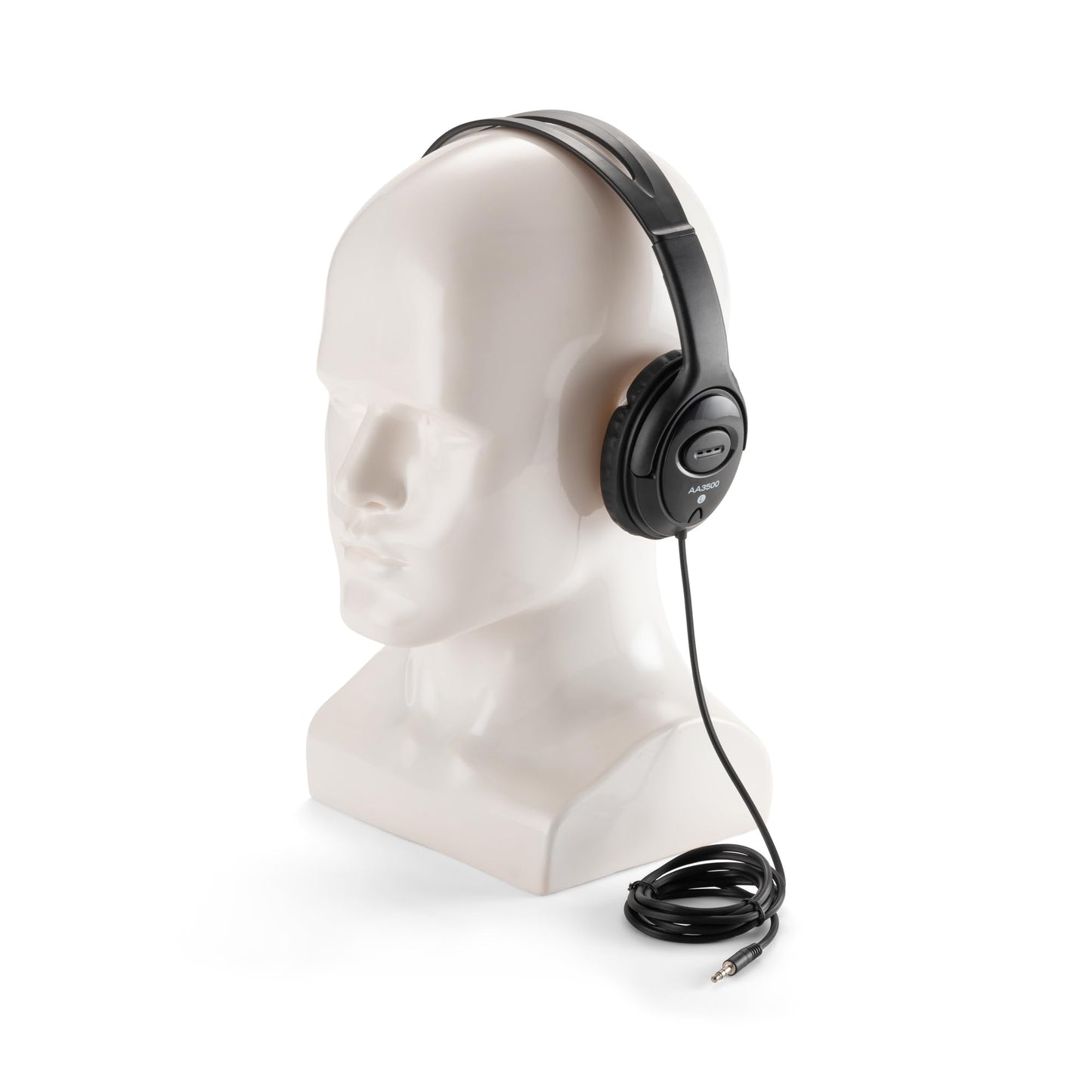 On-Stage AA3500 Wired Headphones (Closed-Back Padded Ear Cups, Adjustable Headband, Built-In 6' Cable with 1/8″ jack and 1/4″Adapter, 40 mm, 32 Ohm…