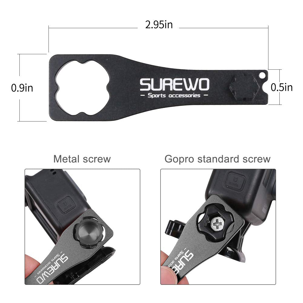Aluminum Dual Rotating Extension Arm Mount Mount, 360° Rotation Ball Head Swivel Adapter Arm Mount Compatible with Gopro Hero 13 Black,Hero
