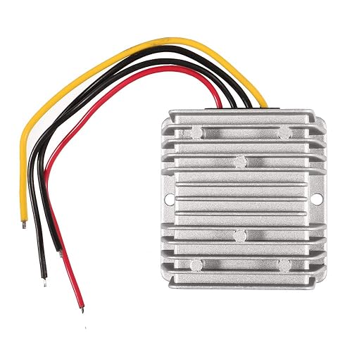 AITRIP 1 Pack Voltage Reducer Converter DC 48V Step Down to DC 12V 10A 120W Golf Cart Voltage Regulator Waterproof Power Adapter (48V to 12V 10A 120W)