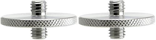 2 Pack Monster Male to Male 3/8" to 3/8" Stainless Steel Adapter/Tripod/SS Coupler Desmond