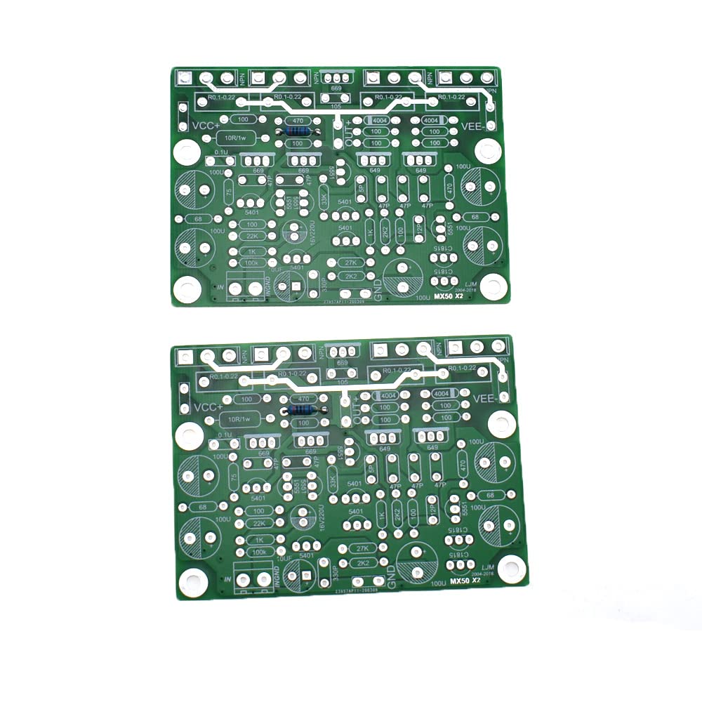 DIY KITS 2PCS MX50 SE 100WX2 Dual Channels Audio Power amplifiers Board D1047 B817 2SA1295 2SC3264 (D1047x4)