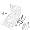 WiTi L-Shape Wall and Ceiling Mount Bracket for CCTV Camera IP Cameras, PTZ Dome Camera Holder Solid Metal Universal Holes Pattern, Suitable