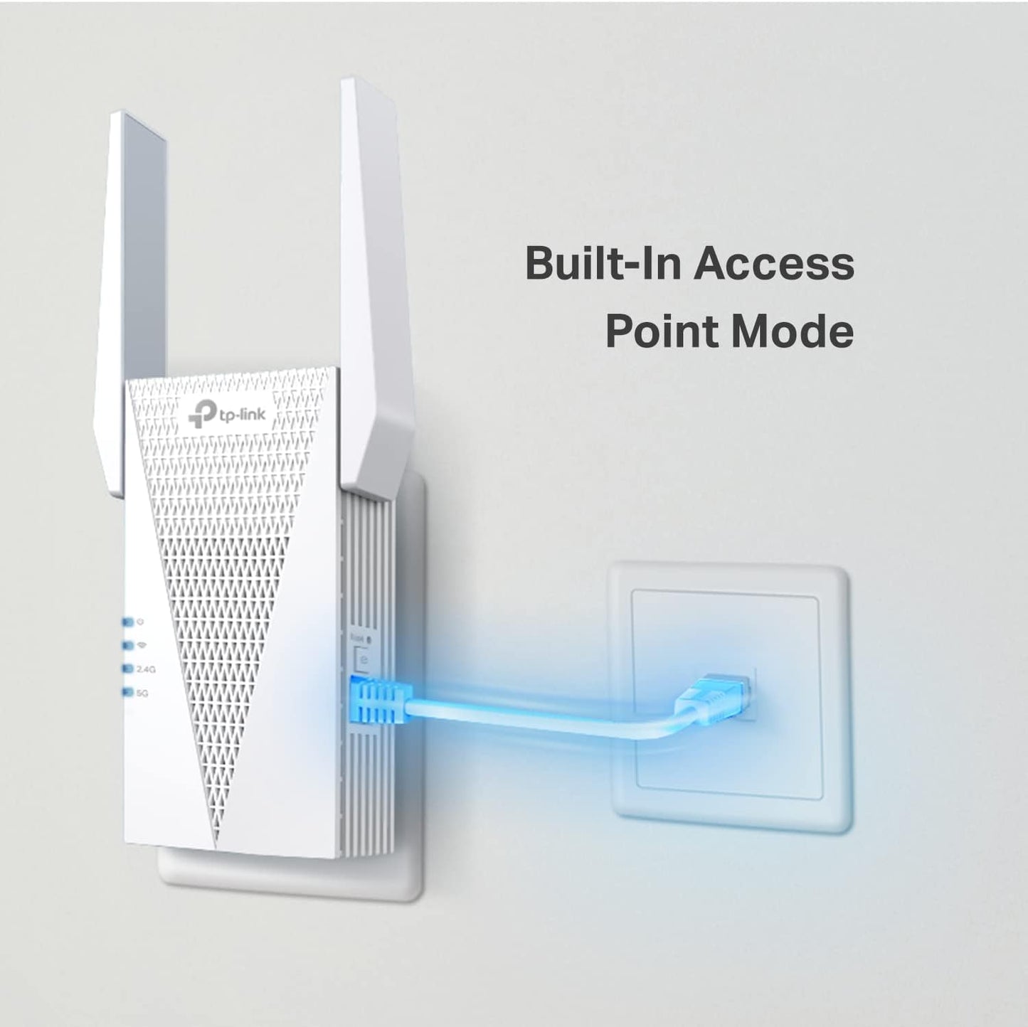 TP-Link AX3000 WiFi 6 Range Extender | PCMag Editor's Choice | Dual-Band Wireless Repeater w/Ethernet Port | Up to 2400 Sq. Ft., 64 Devices | Internet