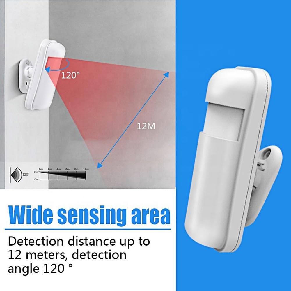 WEALLIN 4G+WiFi Tuya APP Wireless Home Security Burglar Alarm System, Compatible with Alexa and Google, Auto Dialer, Touch Keypad Control (Wireless