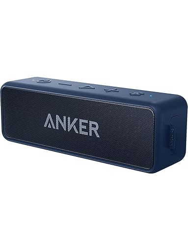 Soundcore Anker 2 12W Portable Wireless Bluetooth Speaker, Better Bass, IPX7 Water Resistant and Built-in Mic, 24-Hour Playtime, 66 ft Bluetooth