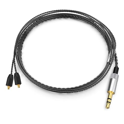 SE215 Cable Compatible with Shure SE215, SE215 PRO, SE315, SE425, SE425 PRO, SE535, SE846, AONIC 3, AONIC 4, AONIC 5 Earphone, MMCX Cable 3.5mm, 4ft