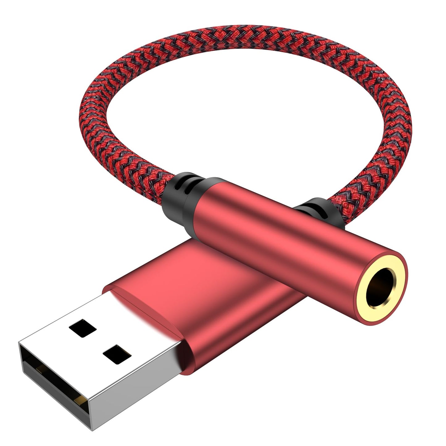 USB to Aux External Sound Card.Aux to USB,USB to 3.5mm Jack Audio Adapter,USB to 3.5mm TRRS Female Headset