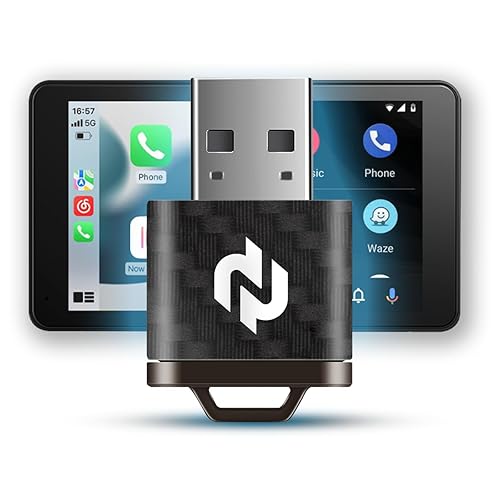 N Wireless CarPlay Adapter Upgrade - Faster & More Stable Wireless Apple CarPlay for Wired CarPlay Vehicles, 5GHz WiFi Performance, Plug & Play USB