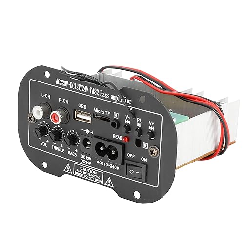uxcell DC 12V 24V 35W Hi-Fi Audio Bass Subwoofer Stereo Power Amplifier Board for Auto Car