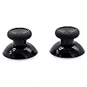 Deal4GO 2-Pack OEM Thumbsticks Concave Analog Replacement for Xbox one Controller Rubber Joystick Thumb Grips (Black)
