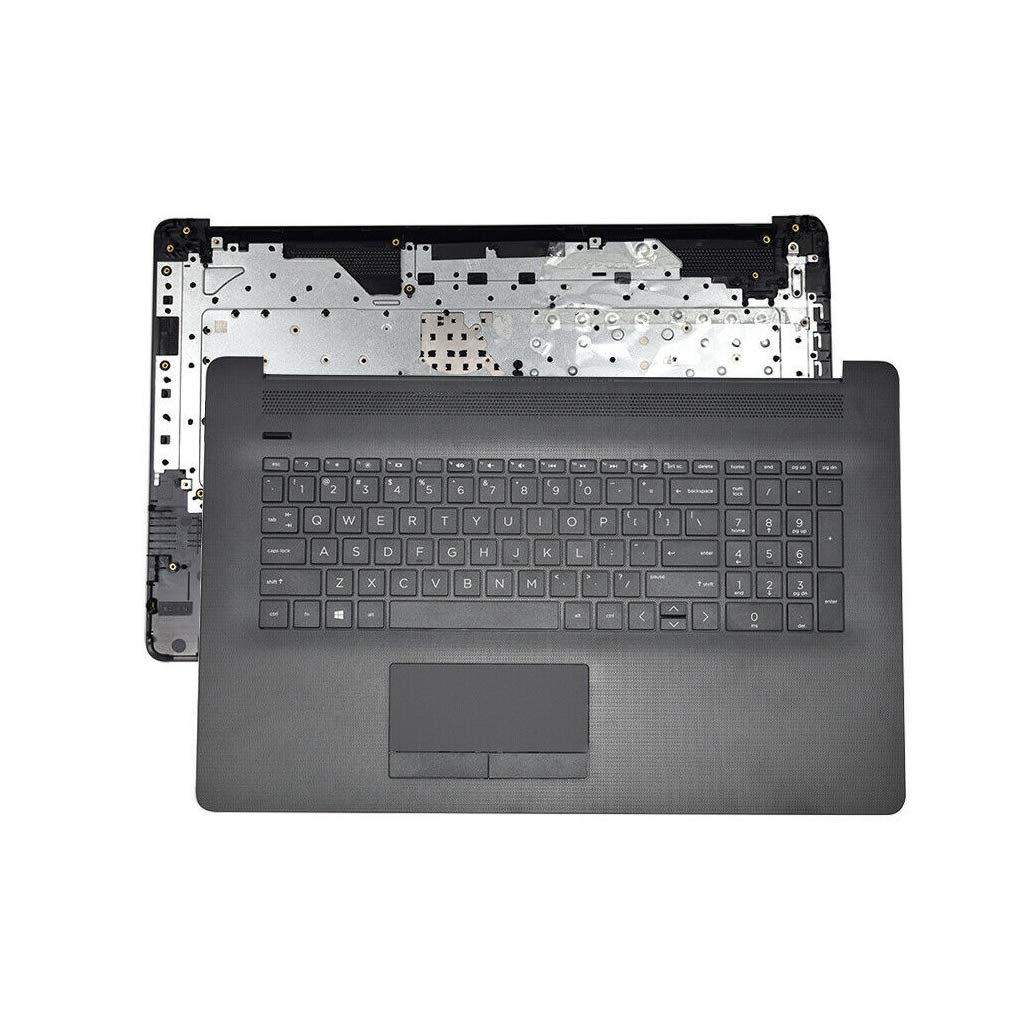 Laptop Palmrest Upper Case Touchpad with Keyboard Touchpad for HP 17BY 17-by 17-CA Compatible with Part Number 6070B1308103 L22750-001 Grey