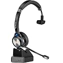 TruVoice BT55 Wireless USB Headset with Hi-Fi Audio and Noise Canceling Microphone - v5.2 Bluetooth Fast Charging Base and 15hr Talk time - Multi
