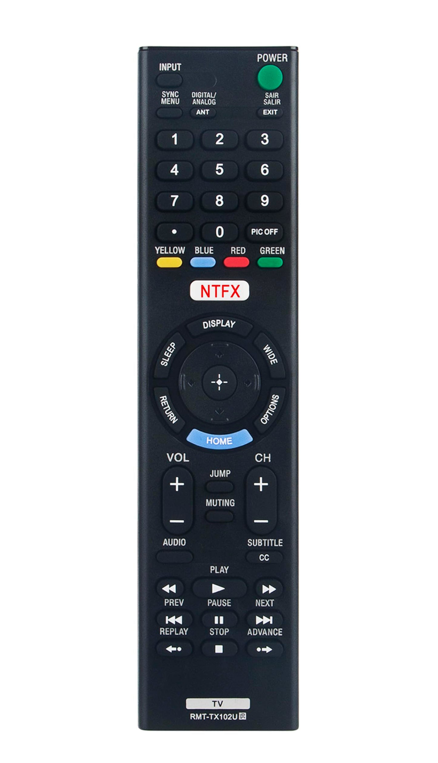 New RMT-TX102U Replaced Remote fit for Sony TV KDL-32R500C KDL-40R510C KDL-40R530C KDL-40R550C KDL-48R510C KDL-48R530C KDL-48R550C 149298011