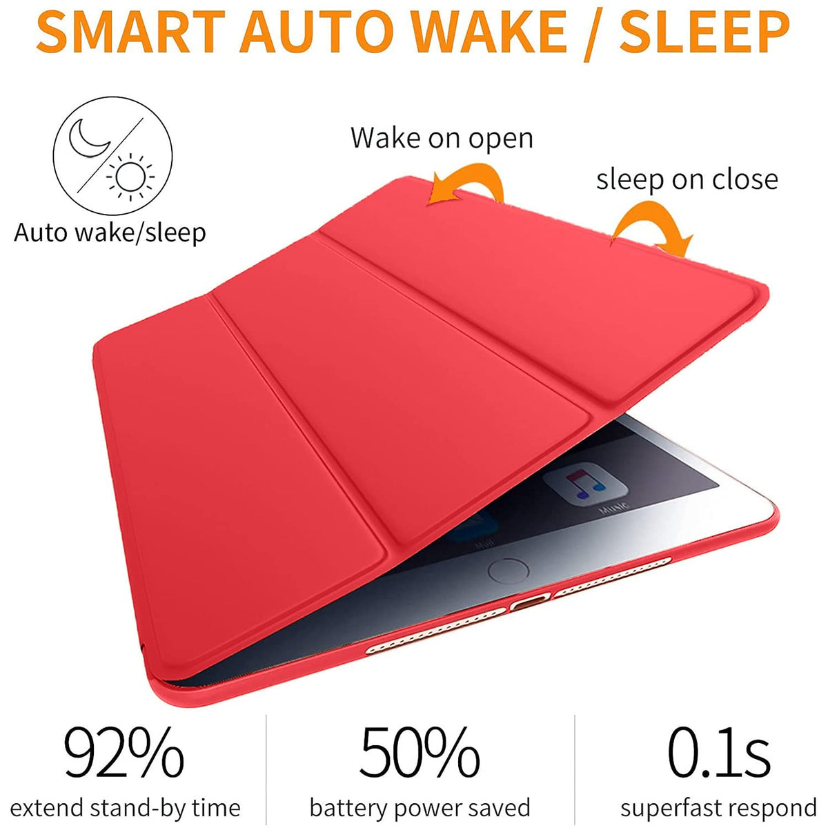DuraSafe Cases for iPad Air 2nd Gen 9.7 inch 2014 Soft Back Case A1566 MGLW2LL/A MGL12LL/A MH0W2LL/A A1567