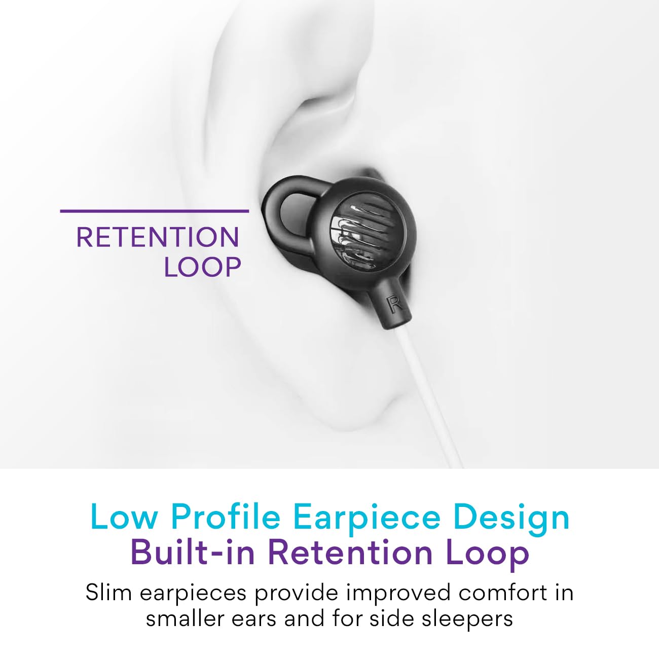 MEE audio SleepTones USB-C Wired Sleep Earbuds for Side Sleepers with Lightweight Low-Profile Silicone Earpieces, Noise Reduction Sleeping Headphones