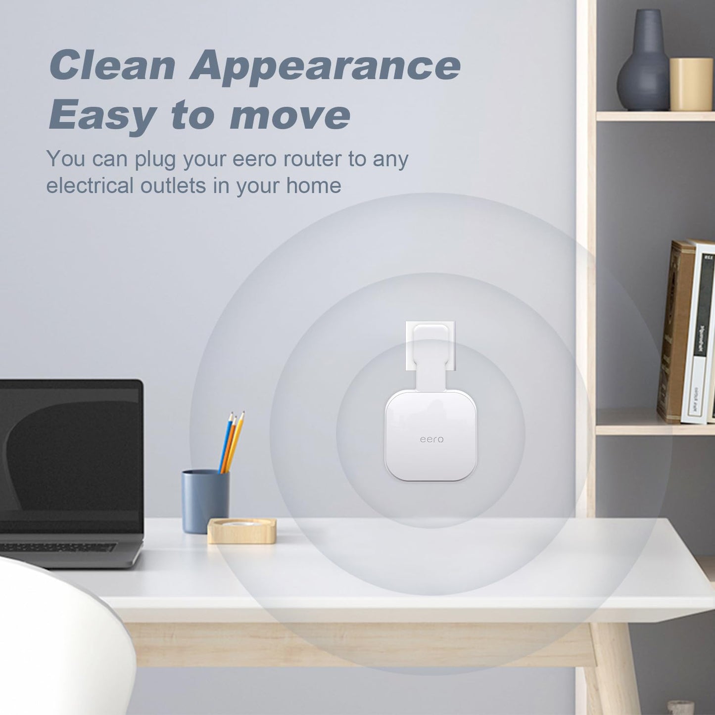 Mamerry Outlet Wall Mount Compatible with eero Pro 6e/6, 3 Pack