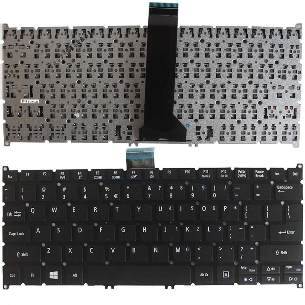 YUHUAI Laptop Replacement Keyboard Fit Acer Aspire V5-122 V5-122P V5-132P V3-371 US Layout