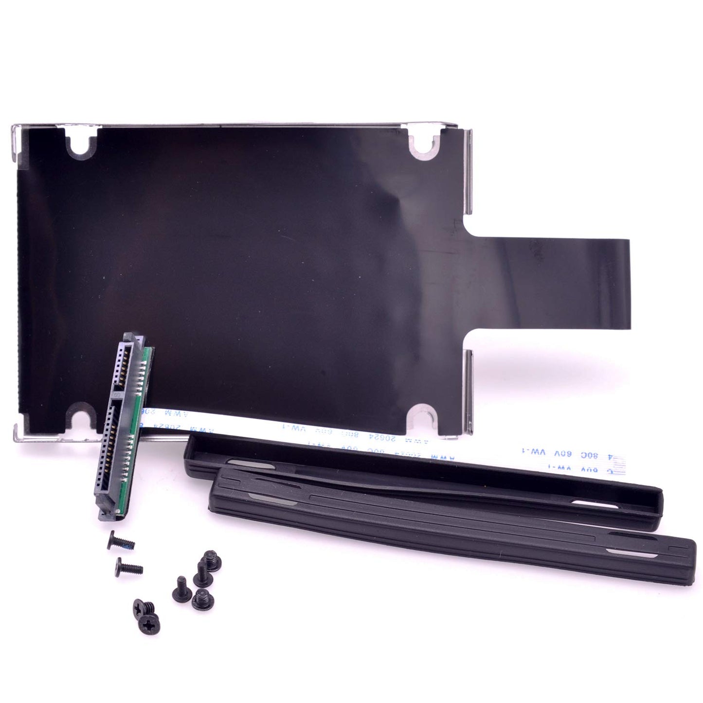 Deal4GO SSD SATA Hard Drive Cable w/HDD Caddy Bracket for HP 15s-dy/du/gr/DW Series, Black Plastic, Compatible with 2.5 inch SATA HDD/SSD up to 7mm,
