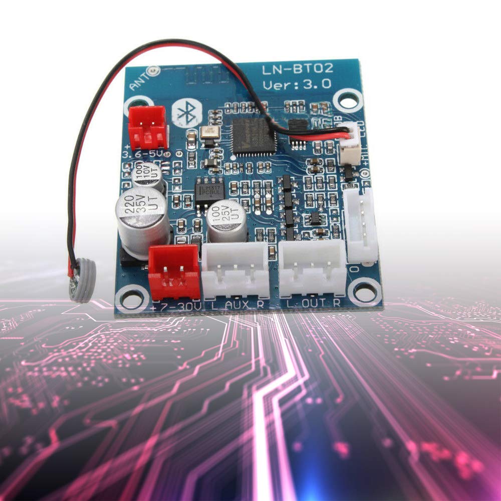Comimark 1Pcs Bluetooth 4.0 Audio Receiver Board Stereo Sound Module for Car Phone LN-BT02
