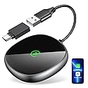 Wireless Carplay Adapter for iPhone & Android Auto 2-in-1, Stable, Plug & Play Low Delay Carplay Wireless Adapter Convert Wired to Wireless Apple Car