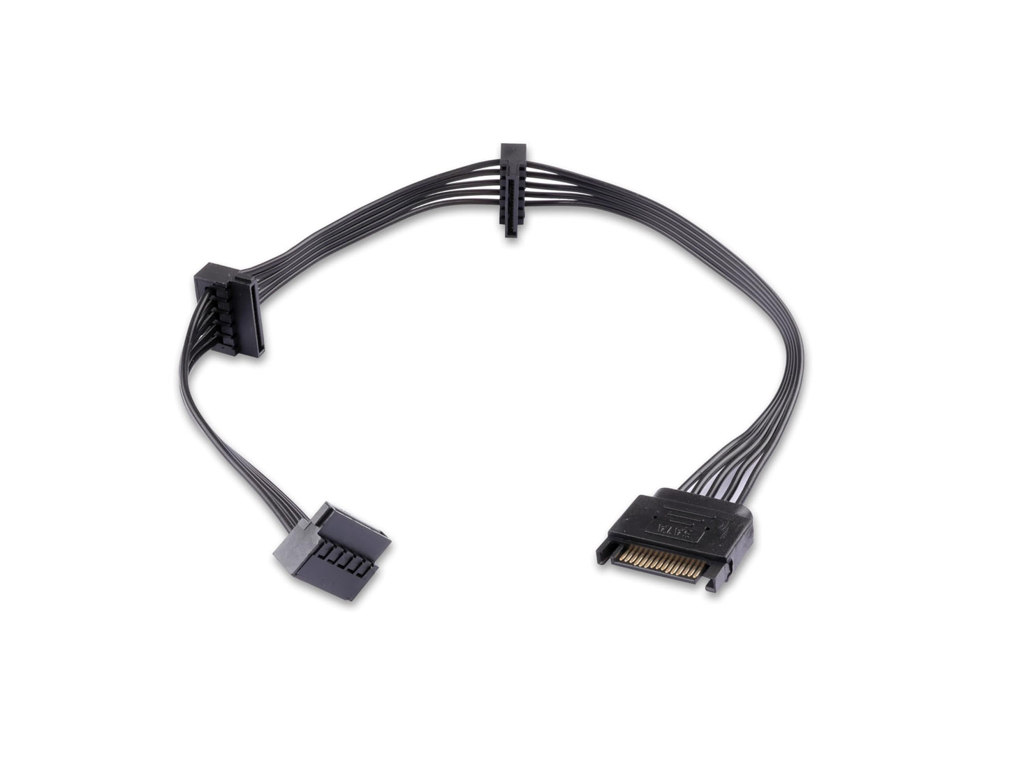 ELFJMZP SATA 15PIN Male to 3 SATA 15 Pin Female Power Splitter 1 to 3 Serial ATA Powered Expansion Cable for PC/NAS/Server SSD/HDD, DVD/CD-ROM - 16.5