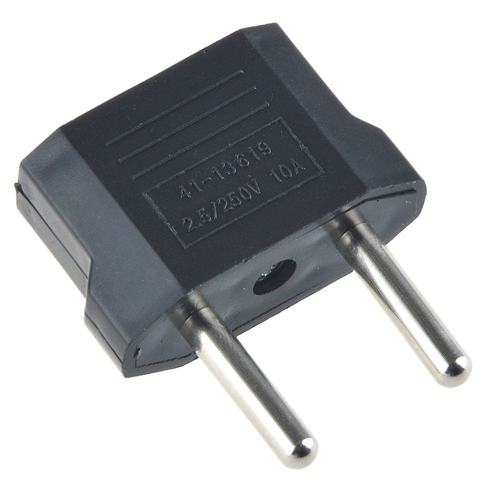 SLLEA US USA to EU Euro Europe Power Jack Wall Plug Converter Travel Adapter Adaptor