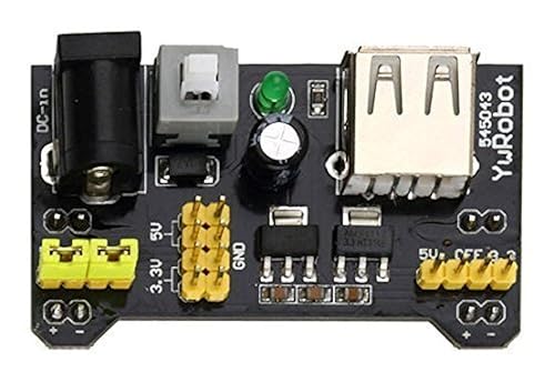 CorpCo MB102 Breadboard Power Supply Module 3.3V/5V for Arduino Board Solderless Breadboard