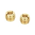 CAMVATE 3/8” Female To 5/8" Male Threaded Screw Adapter For Mic Microphone Stand(2 Pieces)