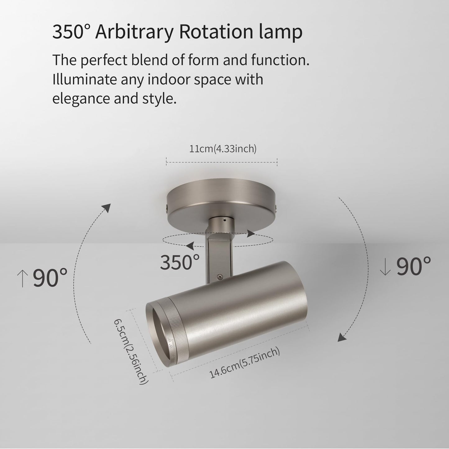 lovuphoria Dimmable Zoomable Spot Lights Indoor Spotlight, 12W Adjustable Angle Ceiling Spotlights for Wall Art Corridor Living Room, Accent Lighting