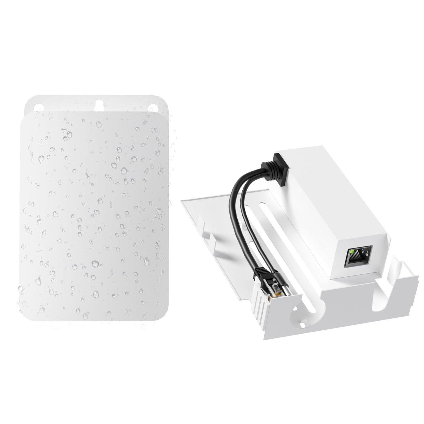 Outdoor PoE Splitter 48V to 12V, IEEE 802.3af/at 10/100Mbps, Waterproof PoE Splitter with Surge Protection for AP, Bridge & Camera