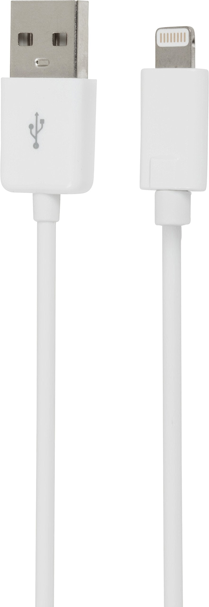 GetPower USB Charging and Sync Cable MFI Certified for Apple Lightning Tip Devices - Retail Packaging - White