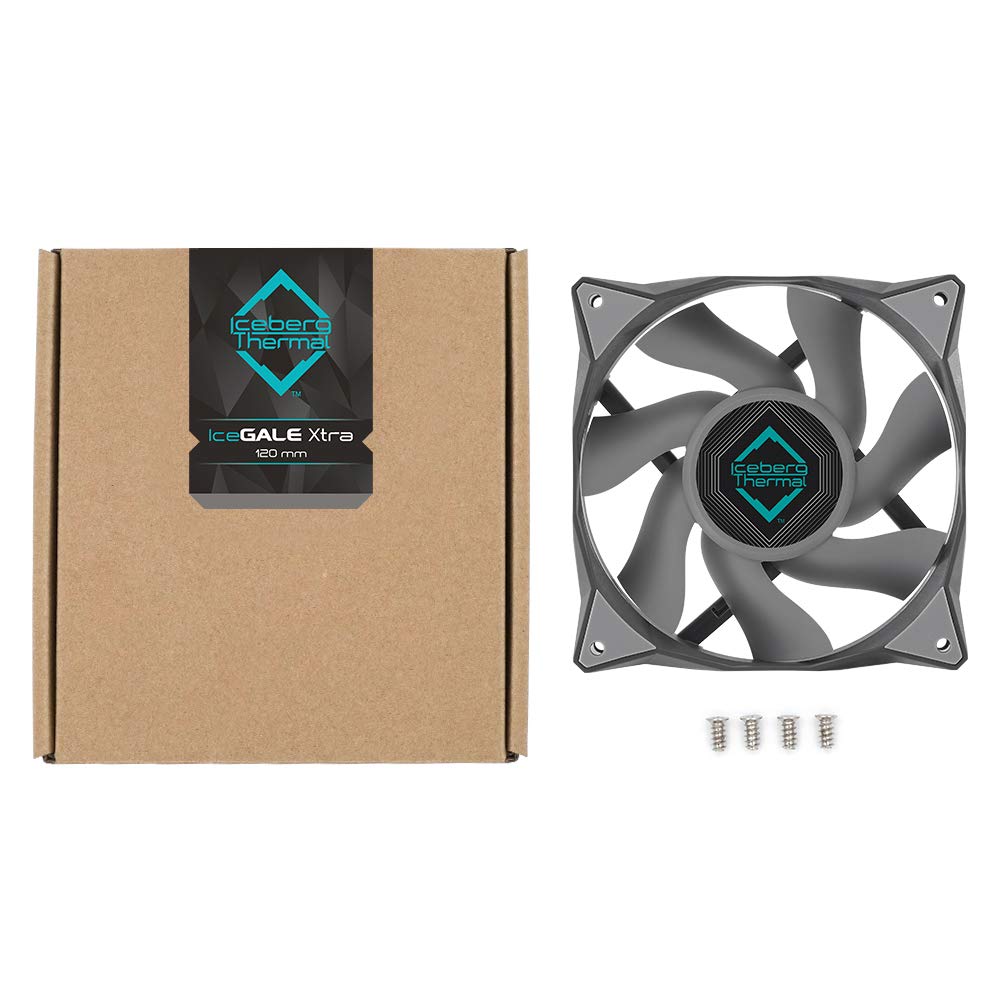 Iceberg Thermal IceGALE Xtra 120mm PWM High Performance Case Fan (Gray)
