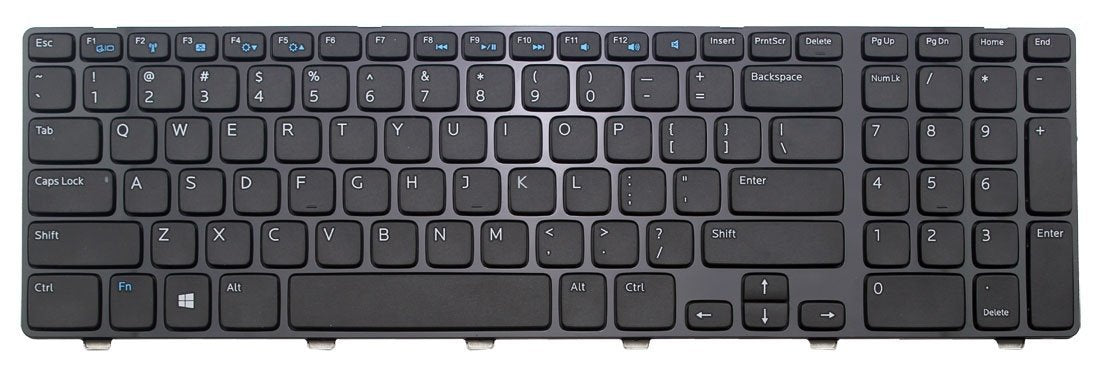 New Laptop Keyboard Replacement for Dell Inspiron M731R (5735) PN:JJNFF 0JJNFF PK130T31A00 1XVY2 V119725BS US Layout Black Color